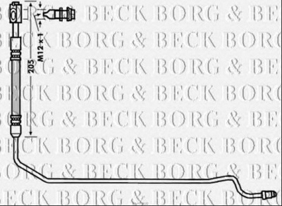 BORG & BECK bbh7910 -  Тормозной шланг